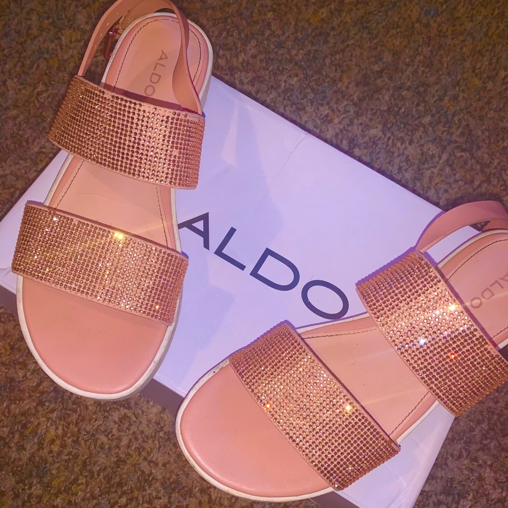 aldo two strap sandals